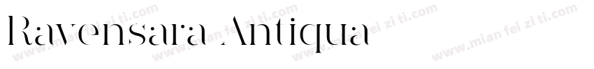 Ravensara Antiqua字体转换